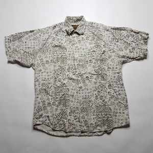 Eddie Bauer Aztek Camping Button Safari Shirt